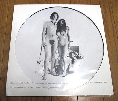 John Lennon-Two Virgins Picture Disc W Outer Sleeve RARE