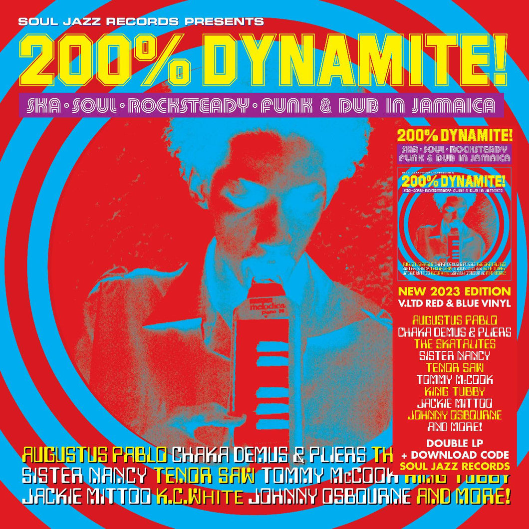 200% DYNAMITE! Ska, Soul, Rocksteady, Funk & Dub in Jamaica (RED/BLUE VINYL)